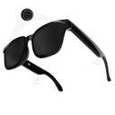 Jacuate AI Smart Camera Glasses 1080P HD - Bluetooth Video Recording Glasses with Voice Control, Wearable Sport Camera Eyeglasses for Driving, Hiking, Outdoor & Open on Computer-Black