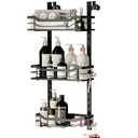 Amazon.com: TAILI Hanging Shower Caddy Over The Door Adjustable Hanging Organizer Rack with Hooks, Sturdy Rust Proof Shower Organizer Shelf Basket Storage Rack, No Drilling : Home & Kitchen