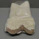 DyeFury Luxury Cute Bathroom Runner Rugs, Boho Bath Mat W/ Beige Sand Scalloped Edge, Microfiber Aesthetic Trendy Funky Fun Preppy Rug, Extra Soft Bathroom Mat Non-Slip for Shower, 47'' x 20''