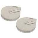 PATIKIL 1/2" Wide 6 Feet 100% Cotton Flat Wick, 2 Rolls Oil Lamp Wicks with Black Stitch for Kerosene Lamp Lantern Oil Burner