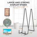 TR-LIFE 14 Inch Heavy Duty Plate Stand (2 Pack) - Metal Display Easel for Large Plates, Platters, Picture Frames, Signs, and Posters