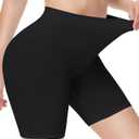 Yeblues Women 3 Pack Seamless Slip Shorts for Under Dress Smooth Boyshorts for Yoga/Bike/Workout Shapewear Shorts (Small, 1 Pc-black)