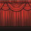 5x3ft Stage Drapes Backdrop Red Curtains Photography Background Concert Talent Show Performance Fashion Runway Party Birthday Party Children Adults Portrait Studio Video Prop