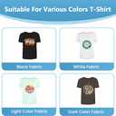 DTF Transfer Film - A4 Direct-to-Film Matte Clear Pretreat Sheets for T-Shirts Printing, PET Heat Transfer Paper for Epson Inkjet Printer DTG Printer, DIY Dark or Light Colors Fabric (A4 100 Sheets)