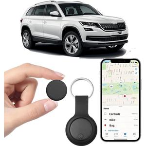 Undetectable GPS Tracker for Vehicles - Real-Time Tracking, No Monthly Fee/No SIM Card, Works with iOS Find My | Mini Hidden Magnetic GPS Locator, Ultra-Slim, IP68 Waterproof, 365-Day Working Time