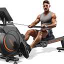 YOSUDA Magnetic Rowing Machine for Home - Rower Machine Use with Bluetooth, App Supported, Rowing Machine for Beginners to Athletes, Comfortable Seat Cushion