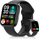2026 Upgraded Smart Watch Alexa Built-in1.83" HD TouchscreenBT5.3 Call, 100+ Sports Modes & IP68 Waterproof Fitness Tracker 24/7 Heart & Sleep Monitor for Android iOS Men Women (Black)