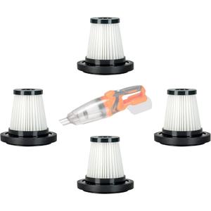 4 Pack HEPA Filters Washable, Reusable Filter for Nichilas Cordless Handheld Vacuum Cleaner Only for ASIN: B0CH13ZRZ7 and ASIN: B0DW8RFZ26