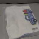 Toddler Boy Back to School Outfit First Day of School Shirt+Striped Shorts Summer Clothes Set (White)