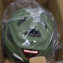 Retrospec Lennon Bike Helmet with LED Safety Light Adjustable Dial & Removable Visor (Matte Forest)