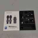 PQRQP 3 in 1 Professional Wireless Lavalier Microphone for iPhone, Android, Camera, Wireless Microphones, Mini Microphone, Crystal Clear Sound Quality for Recording, Live Streaming, Microphone Clips (Elegant Black)