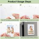 10 Pack Acrylic Fridge Magnetic Frame, 2.36x3.54 Inch Double-Sided Refrigerator Magnet Picture Frames, Acrylic Photo Picture Frames, Clear Fridge Magnetic Photo Frame for Mini Instant Photos