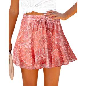 Womens Summer Flowy Shorts Casual Boho Floral Skorts Ruffle Mini Skirts Running Tennis Chiffon Butterfly Shorts (X-Small) Womens Summer Flowy Shorts Casual Boho Floral Skorts Ruffle Mini Skirts Running Tennis Chiffon Butterfly Shorts (X-Small)