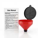 QWORK 4 Quart 2" BSP Drum Funnel 2 Pack Lockable Lid & Screen Filter for 55 Gal Steel, Poly & Oil Drums