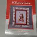 Red Snowflake 4" x 6" or 6" x 8" Wood Picture Frame