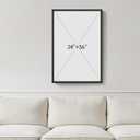 Framed Dark Sage Green Modern Abstract Wall Art, 1 Piece 24x36 In