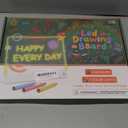 Rechargeable LED Drawing Board for Kids with 7 Colors, 16" Light Up Acrylic Dry Erase Board, Lumi Board LED Note Board with Invisible Stand Glow Doodle Board Birthday Valentines Day Gifts for Kids