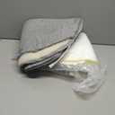 Furhaven 26" Round Orthopedic Dog Bed for Medium/Small Dogs w/ Removable Washable Cover, For Dogs Up to 30 lbs - Sherpa & Suede Snuggery - Gray, 26-inch