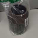 Briful Rustic Ceramic Vase 7 Tall  Handcrafted Vintage Pottery Flower Vase with Distressed White-Wash Finish  Farmhouse Decorative Accent for Table, Shelf, Mantel (Not Watertight), Brown