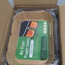 Foodi XL Grill Combo Crisper Basket for Ninja FG551 Foodi Indoor Grill, Non-Stick Air Fryer Basket for Ninja Air Fryer Grills DG551/DG651 Accessories, with 100 Packs Disposable Parchment Paper Liners (Yellow & Black)