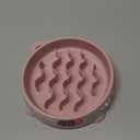 Outward Hound Fun Feeder Slo Bowl – Small 3/4-Cup Capacity, Slow Feeding, Small Dogs, Puppies & Cats, Non-Slip, Pink, Wave Pattern