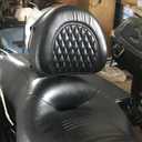 AUFER Adjustable Plug-in Driver Backrest Rider Backrest Compatible With For Harley Touring Models Road King FLHR Street Glide FLHX Road Glide FLTR Electra Glide FLHT 1997-2020 2021 2022 2023 2024