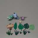 17PCS Dinosaur Cake Topper, Dinosaur Eggs Leaves Grasses Cake Decorations with Happy Birthday Sign Cake Toppers for Birthday Party Decorations, Safari Animal Themed Party