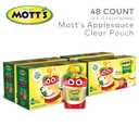 Mott's Original Applesauce, 3.2 Oz Clear Pouches, 48 Count (4 Packs Of 12), No Artificial Flavors, Good Source Of Vitamin C, Nutritious Option For The Whole Family (EXP 01/20/27)
