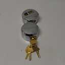 6271 Puck Lock, Hidden Shackle Padlock (2 Pack), Puck Locks, Pucks Locks for Trailers, 2-7/8" Hidden Shackle Padlock, Heavy Duty Puck Lockk with Keys, Trailer Pucks Padlocks 2 Pack