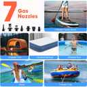 Electric Paddle Board Pump Rechargeable, 20PSI SUP Pump 12000mAh Paddleboard Pump with Inflation & Deflation, Auto-Off, Portable Air Pump for Inflatables, Kayak and Air Mattress