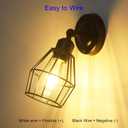 12V RV Wall Sconce with Metal Shade, Bedside Reading Lamp with Replaceable E26 LED Bulb, Interior Light for RV, Marine