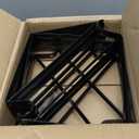 HOME MASTER HARDWARE Heavy Duty Closet Shelf Rod Brackets 10 Pack,Wall Mounted Closet Shelves Support Brace with Hook,10-3/4 in Black Bracket with Screws