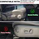 Metal Front Door Pocket Storage Box for Jeep WranglerDoor Side Insert Organizer for Jeep Wrangler JL JLU 4XE 2018-2024 & Gladiator JT 2020-2024 Door Storage Expansion Accessories 2PCS, Flag