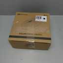 Glass Solar Deck Lights with Ray Style, Modular-Design Waterproof Outdoor Fence Lights for Stairs Step Yard Patio Garden Wall Pathway, Decorative Patio Table Lighting, Warm White (8 Pack)