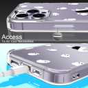 LUHOURI Designed for iPhone 14 Pro Max Case with Screen Protector - Crystal Acrylic Clear for Women and Girls - Slim Fit Protective Phone Cover 6.7" - Little Ghosts