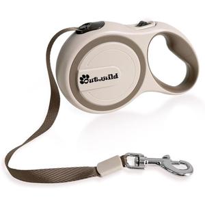 OUTnWILD Retractable Dog Leash - Tangle-Free 360 Design with Anti-Slip Handle | 16 ft Strong Nylon Tape | One Touch Quick-Lock Braking System | for Small/Medium Breeds/Pets Up to 44lbs. (Khaki, M)