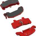 KODIAK 10 in - 12 in Disc Brake Caliper Pads Ceramic #DBC-225-CERM-PAD (Red)