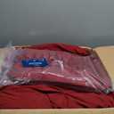 Bedsure California King Comforter Set Dark Red - Bed in a Bag Cal King Bedding Set 7 PCS, GentleSoft™ Pintuck Bed Set Gift for Family, Pinch Pleat Dark Red Comforter with Sheets, Pillowcases & Shams