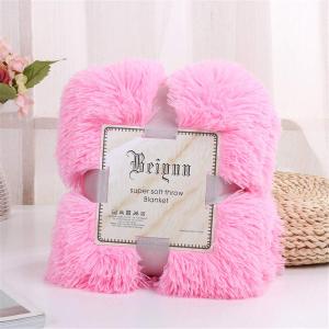Sleepwish Girls Fluffy Pink Blanket - Decorative Sofa, Couch and Floor Throw - Warm, Cozy, Super Soft Bed or Car Cover - Long Shaggy Hair, Faux Fur, Microfiber Polyester Material - 51 x 63 Inches