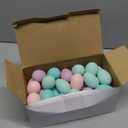 Beeveer 50 Pcs Plastic Easter Eggs Bulk for Easter Hunt 1.6 x 2.4 Inch Colorful Hanging Plastic Eggs for Basket Fillers Party Favor DIY Crafts Decoration (Pastel)