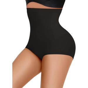 Niceuare Tummy Control Shapewear for Women Seamless High Waisted Slimming Body Shaper Panties Shapewear Shorts Under Dress（Black，Medium）