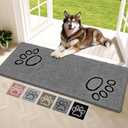 Bcoimo Super Absorbent Dog Door Mat, 60"*24" Anti Slip Mat for Muddy Paws, Pet Rugs for Dirty Paws Washable that Absorbs Moisture and Dirt, for Dog Cage and Pet Resting Carpet