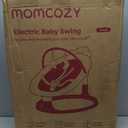 Momcozy 2-in-1 Electric Baby Swing, Dual-Arm Support System & Parent-Inspired Motions, Convertible to Toddler Seat up to 66 lbs, Adjustable Height, Lightweight, Khaki