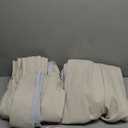 Pinch Pleated Cream Blackout Curtains 84 Inches Long for Bedroom 2 Panels Set, Modern Heavy Linen Thermal Noise Canceling Viral Drapes Ceiling Track Curtain for Living Room 84 Inch Length Sand Beige (40"W x 84"L (Pack of 2))