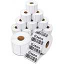 Aegis Adhesives - 2 ¼” X 1 ¼” Direct Thermal Labels for Barcodes, Address, Perforated & Compatible with Rollo, Zebra, & Other Desktop Label Printers (10 Rolls, 1000/Roll)