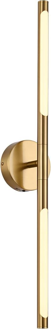 BONLICHT 30 inch LED Vanity Light Brushed Brass 5 Color Temperature Dimmable LED Light Bar Gold Bathroom Vanity Light Over Mirror,18W 350°Rotatable Bathroom Light Fixture Modern Wall Lighting Fixture