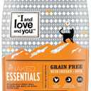 I and love and you Naked Essentials Dry Cat Food - Chicken + Duck - Grain Free, Real Meat, No Fillers, Prebiotics + Probiotics, 3.4lb Bag (EXP 07/07/27)