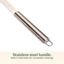 Cuisinart Stainless Steel 16.5" Long Handle Grill Cleaner Brush and Scraper for BBQ, Griddle, Grills, Cookout Tool, Grill Brush for Outdoor Grills BBQ Accessories