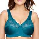Full Figure Plus Size MagicLift Original Support Bra Wirefree #1000 Dark Teal, Size 44DD