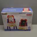 Easel for Kids Toy,Double-Sided Magnetic Kids Art Easel for 3+ Year Old Boy Gift,Toddler Toys for 3+ Year Old Boy Dry Erase Boards, Learning Educational Toy Drawing Board for 4 5 Years Old Girl Gifts (blue)